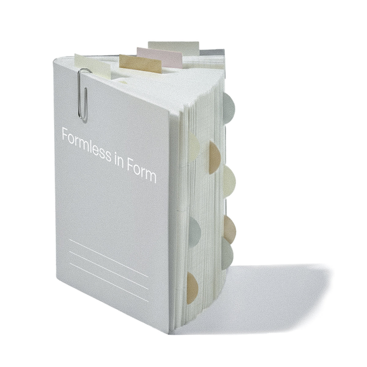 UNFORMED field book with the title “Formless in Form” on the cover